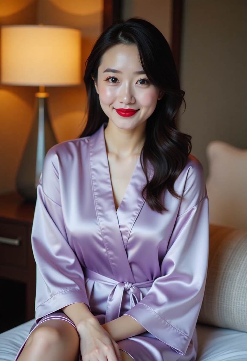 给妈妈拍照